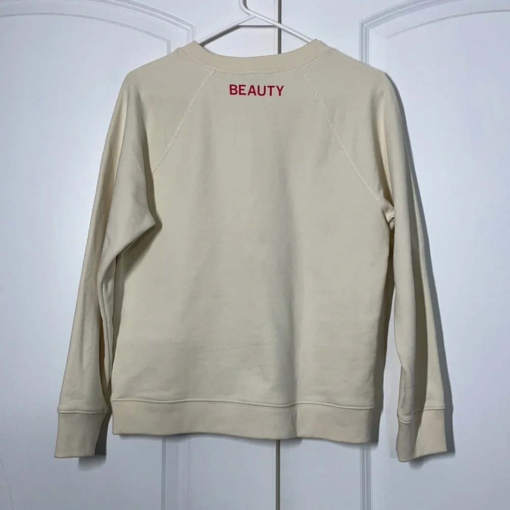 J Crew BEAUTE Graphic Sweatshirt in Cotton Terry size S - Picture 9 of 9